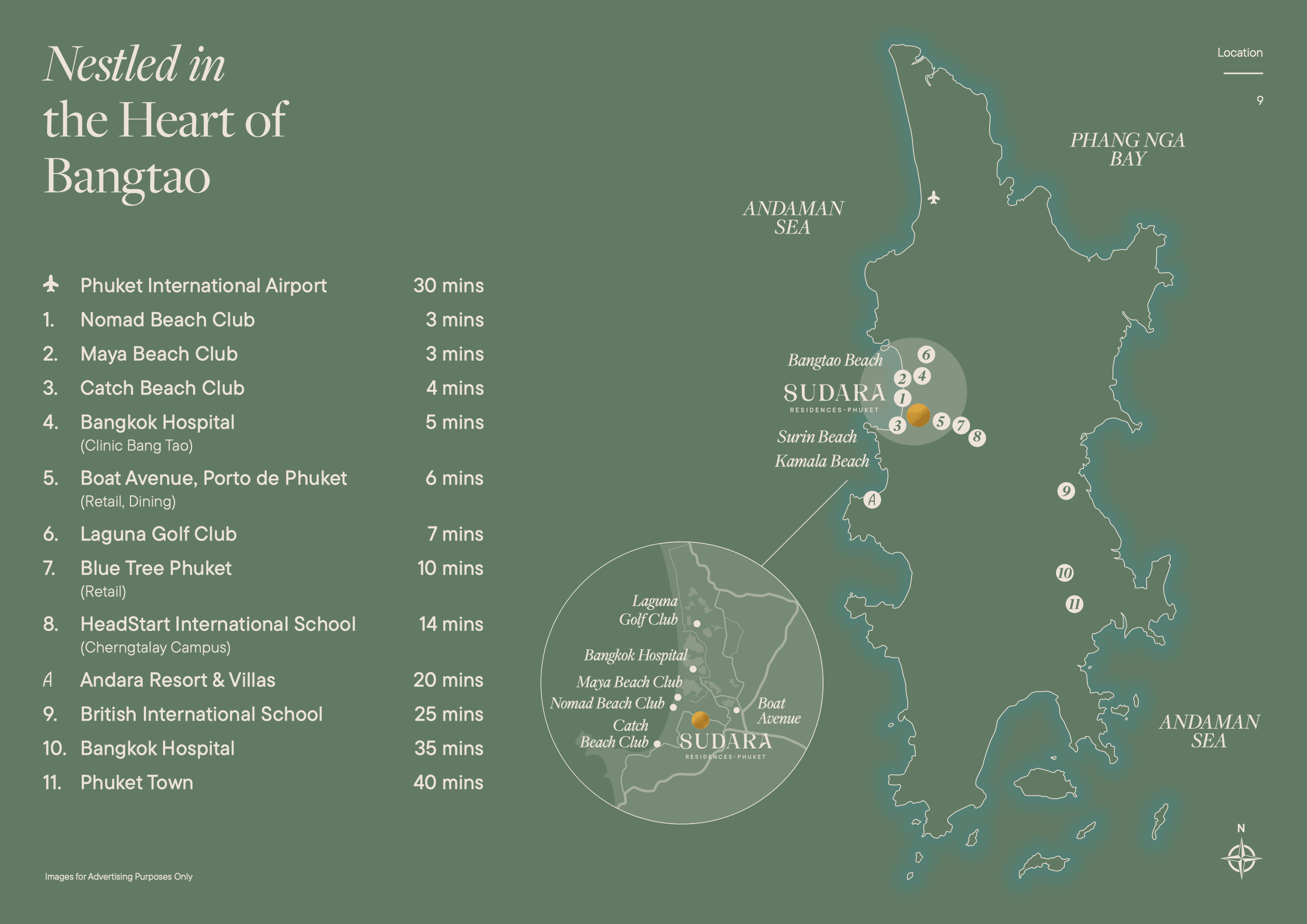 Sudara Residences Phuket location map