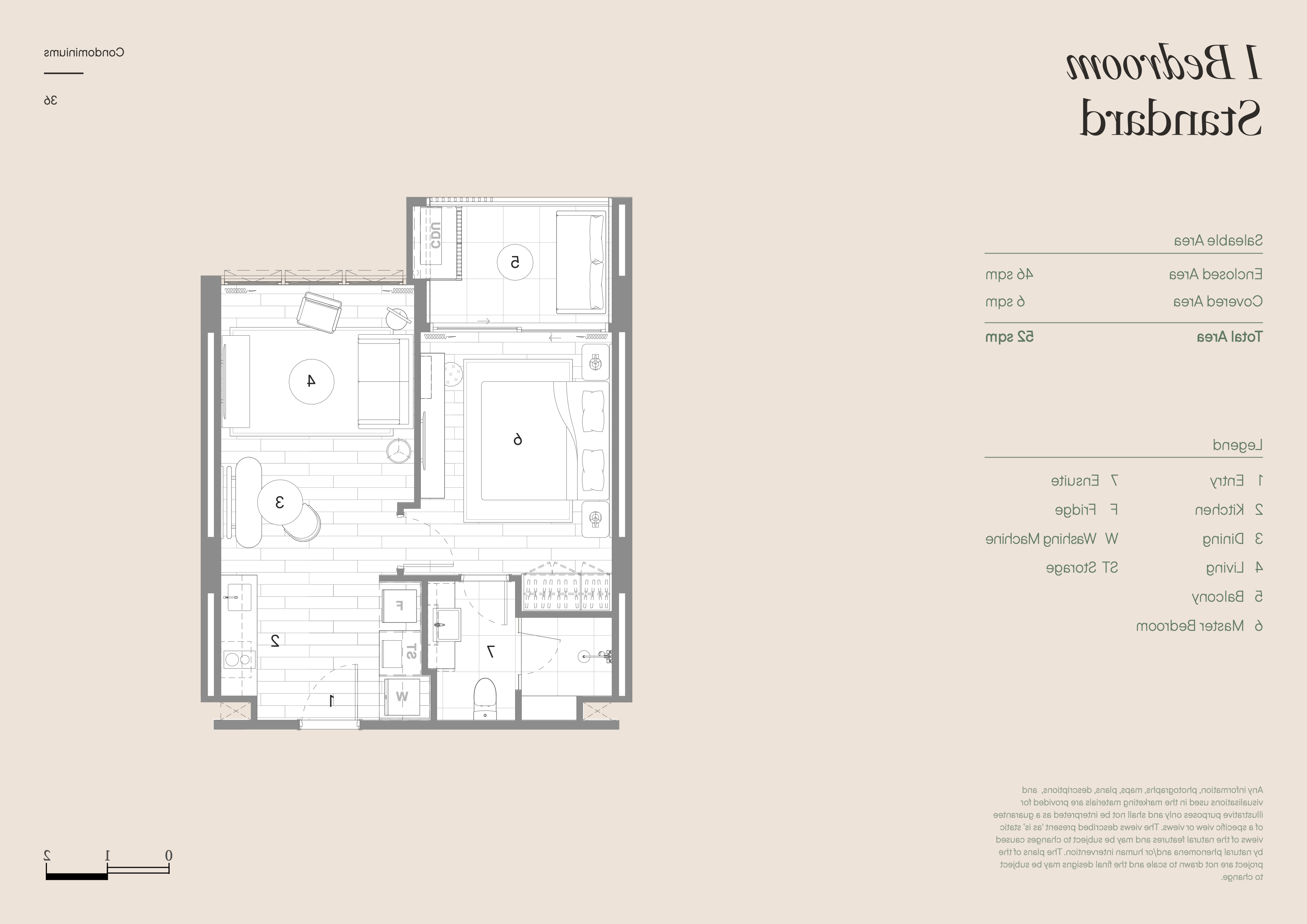 1 Bedroom Residence